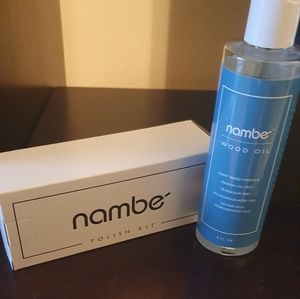 Nambe care set, polish and oil